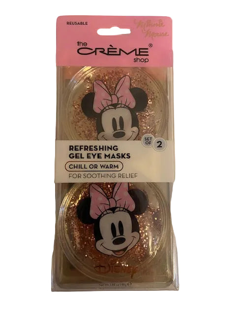CREME SHOP - DISNEY MINNI MOUSE- Sleep Mask, Gel  Eye Mask,  Crystal Massage Roller