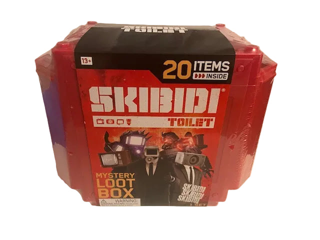 Skibidi Toilet Giant Mystery Loot Box, With 20 Mystery Surprises,