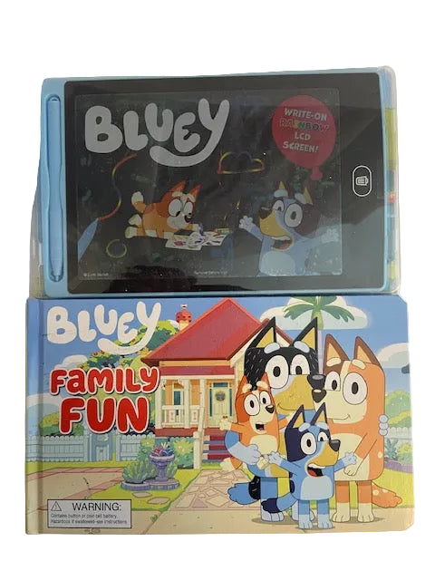 Bluey: Family Fun (Board Book) AND Bluey Color Wonder Mess Free Activity Set