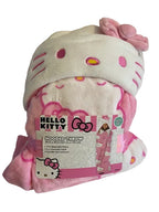 HELLO KITTY- Hooded Throw Blanket- 50 X 40 (pink)
