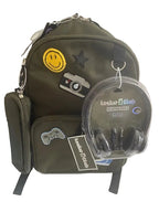 Locker Club Backpack 3pc Set Olive Green