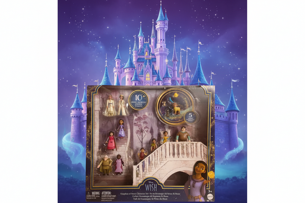 Disney’s Wish Kingdom Of Rosas Character Small Doll Set, 10 Posable Mini Dolls & 5 Friend Figures
