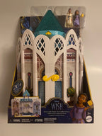 Disney’s Wish Rosas Castle Playset, Dollhouse with 2 Posable Mini Dolls, Star Figure & 20 Accessories