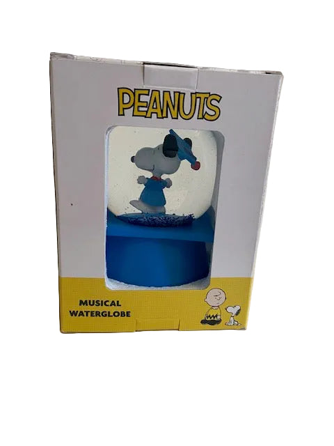 Peanuts Snoopy Graduation Waterglobe in Blue