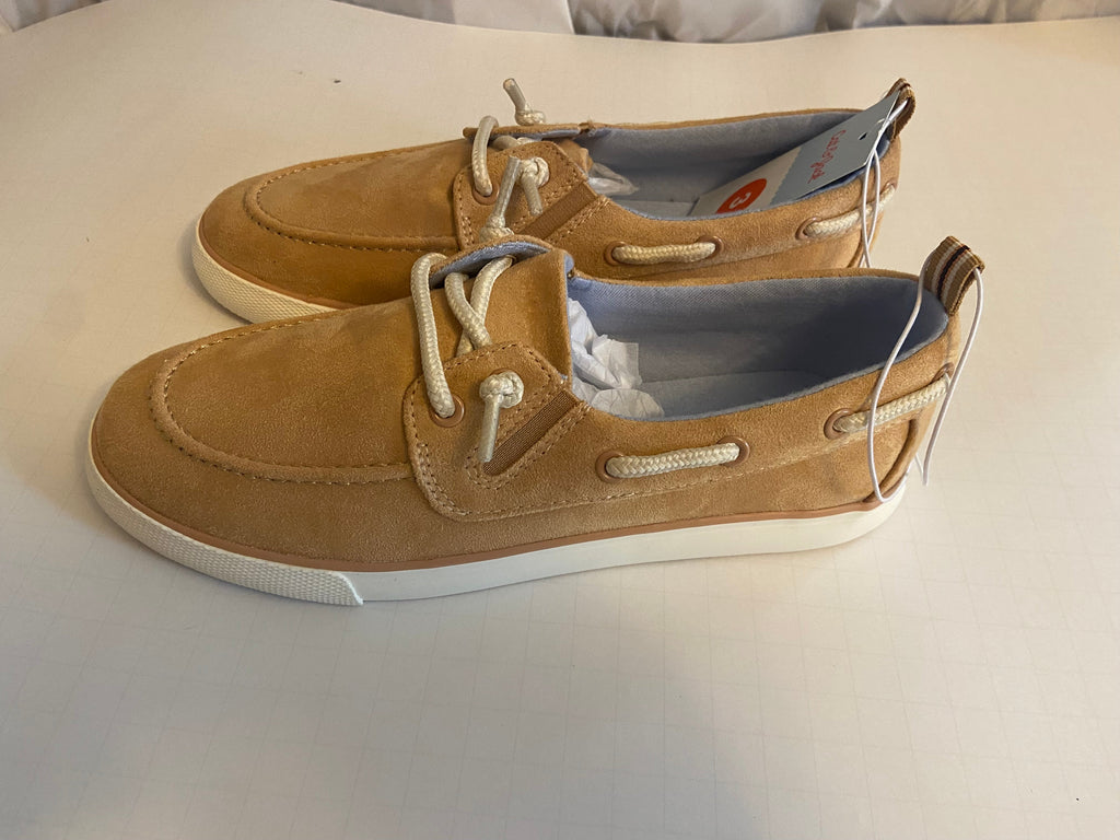 CAT AND JACK REECE SNEAKERS - BEIGE- SIZE 3