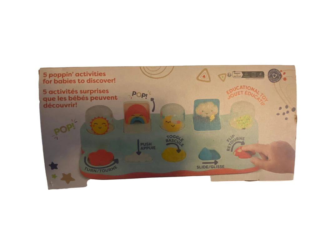 B. toys - Interactive Toy - Pop-Up Buddies: Educational Baby & Toddler Toy for Memory & Fine Motor Skills