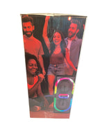 MPD6D- Maxpower 6.5" x 2 woofers karaoke Bluetooth speaker with mic & different LED light modes