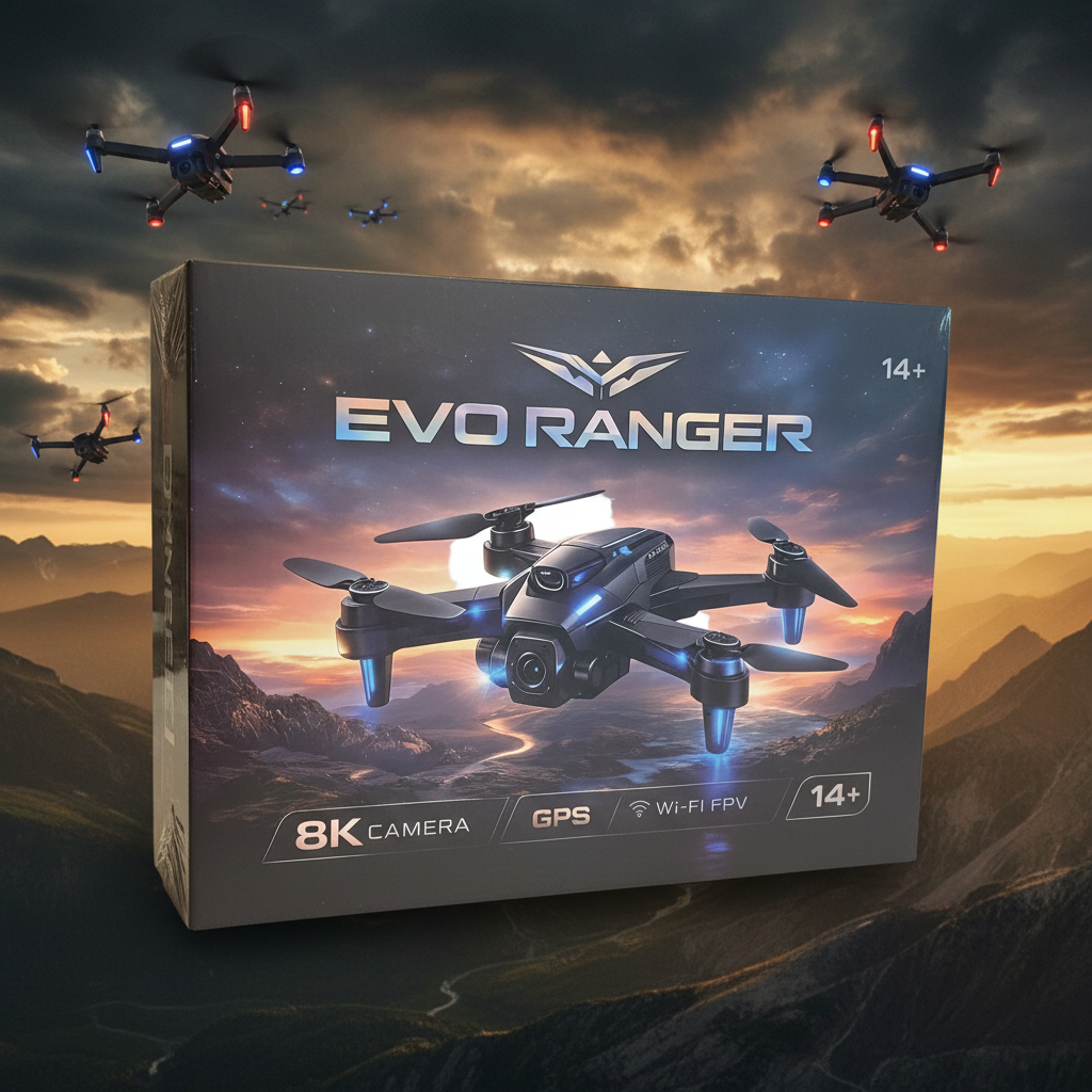 EVO RANGER DRONE- 8K CAMERA- GPS.