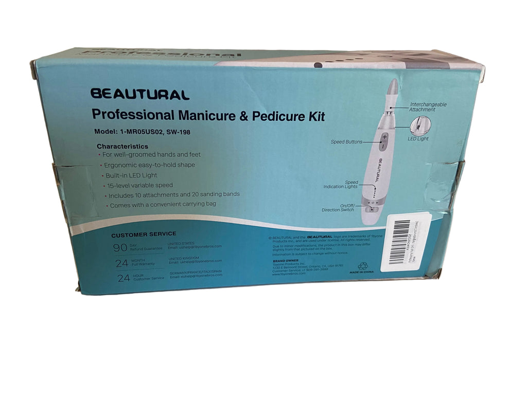 BEAUTURAL Professional Manicure and Pedicure Set Kit