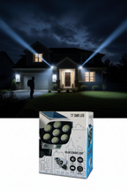 Outdoor Motion Sensor Solar Lights 77 LEDs Spotlight With Remote Controller