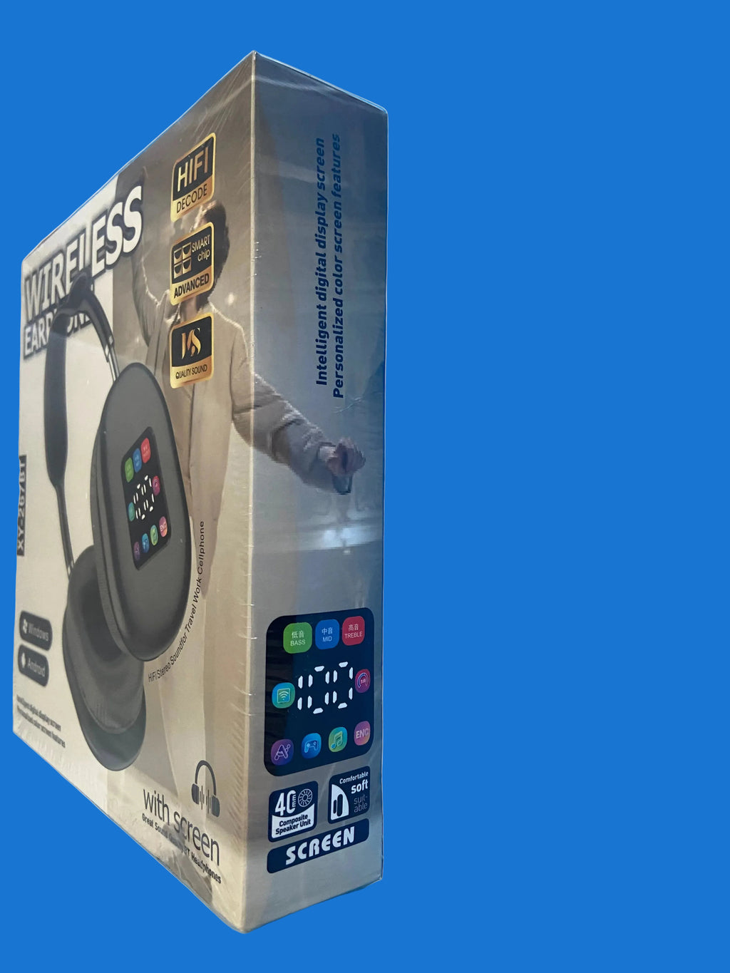 Wireless headphones XY-267BT with screen