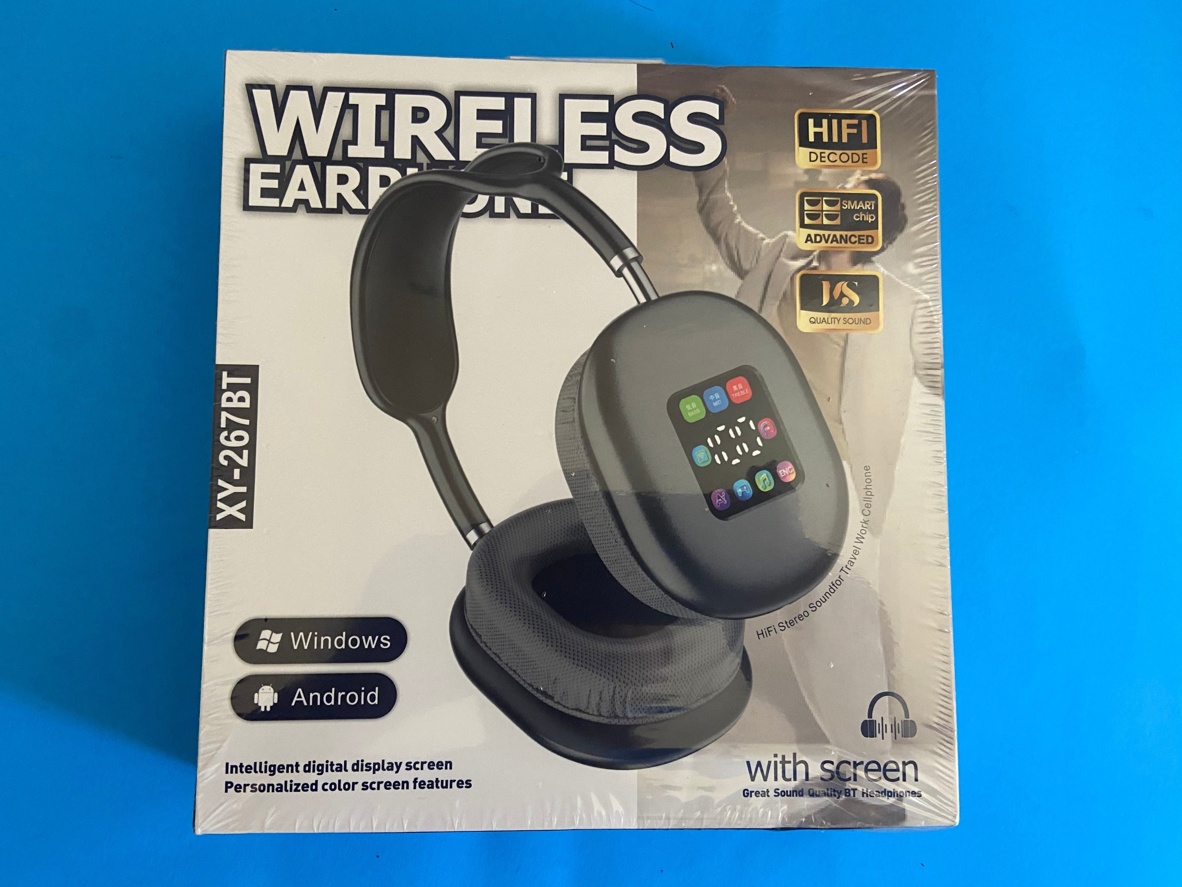 Wireless headphones XY-267BT with screen