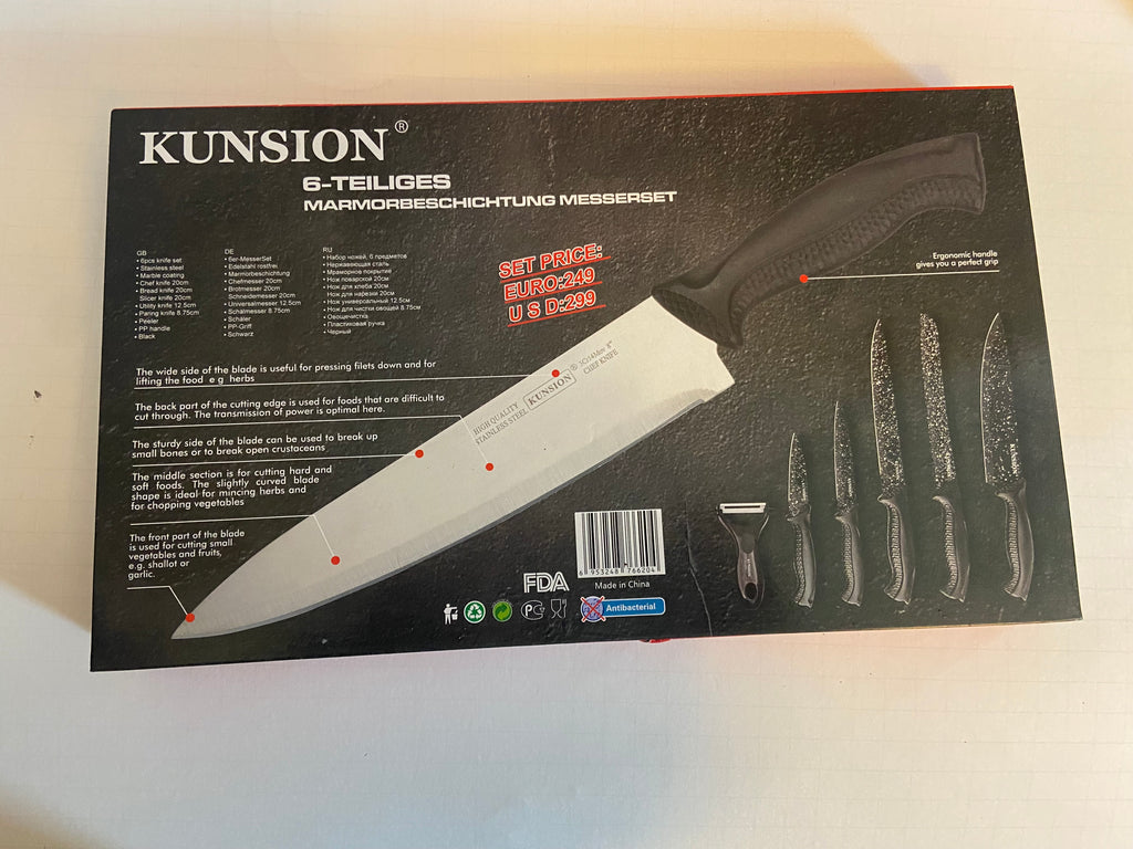 KUNISON MARMO+BIO 6 PIECE KNIFE SET KS-6620