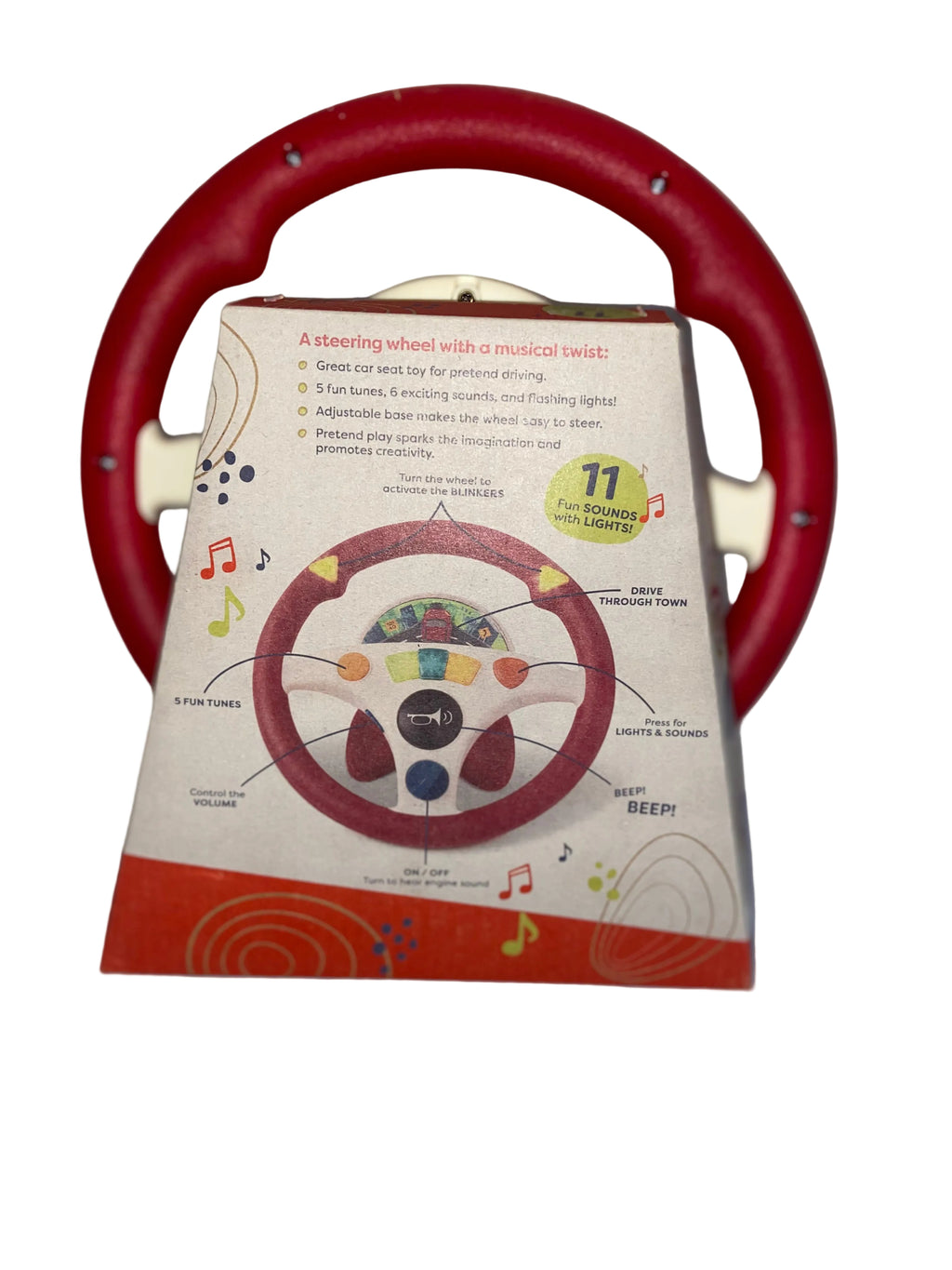 B TOYS MUSICAL DRIVING WHEEL