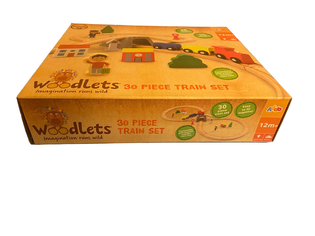 ADDO WOODLETS 30 PIECE TRAIN SET