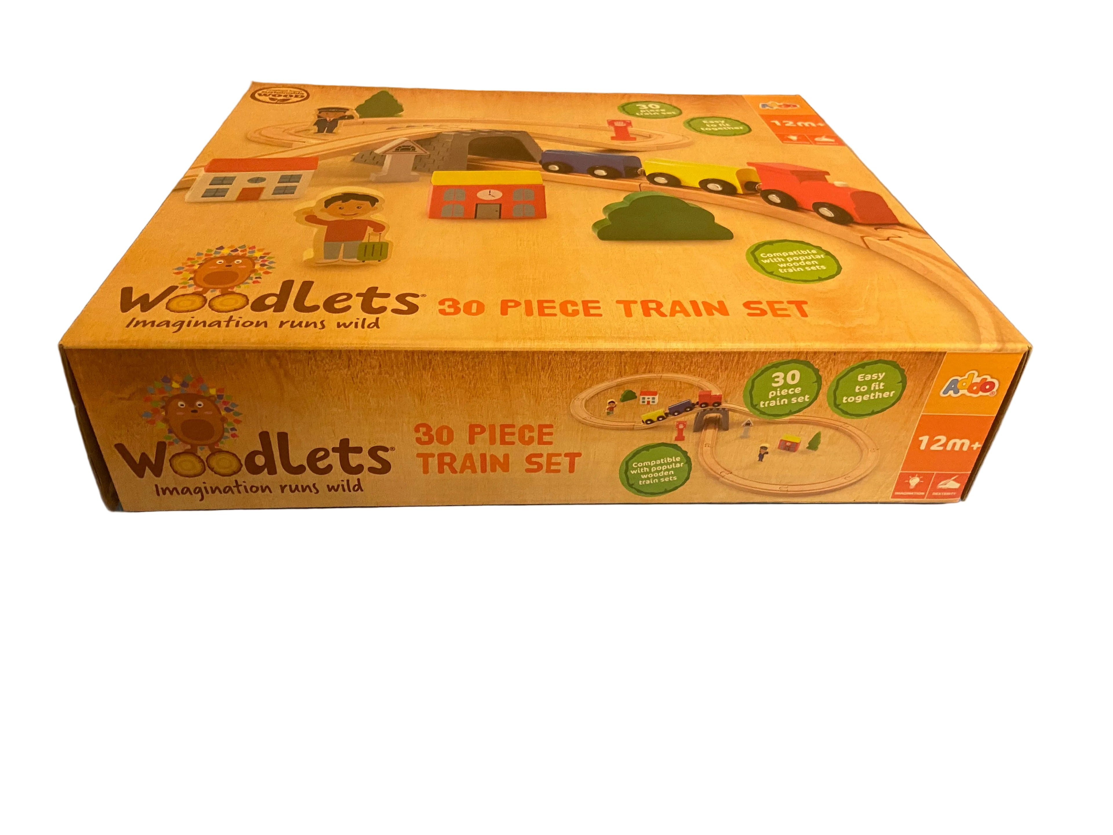 ADDO WOODLETS 30 PIECE TRAIN SET