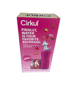 Cirkul  Hot Pink Stainless Steel Water Bottle Starter Kit with Pink Lid and 2 Flavor Cartridges