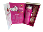 Cirkul  Hot Pink Stainless Steel Water Bottle Starter Kit with Pink Lid and 2 Flavor Cartridges