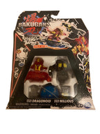 BAKUGAN STEET BRAWL- set of 2- DRAGONOID / NILLIOUS AND MANTID / BRUISER