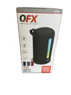 QFX BLUETOOTH SPEAKER BT-15 WITH LED PARTY LIGHTS (RED)