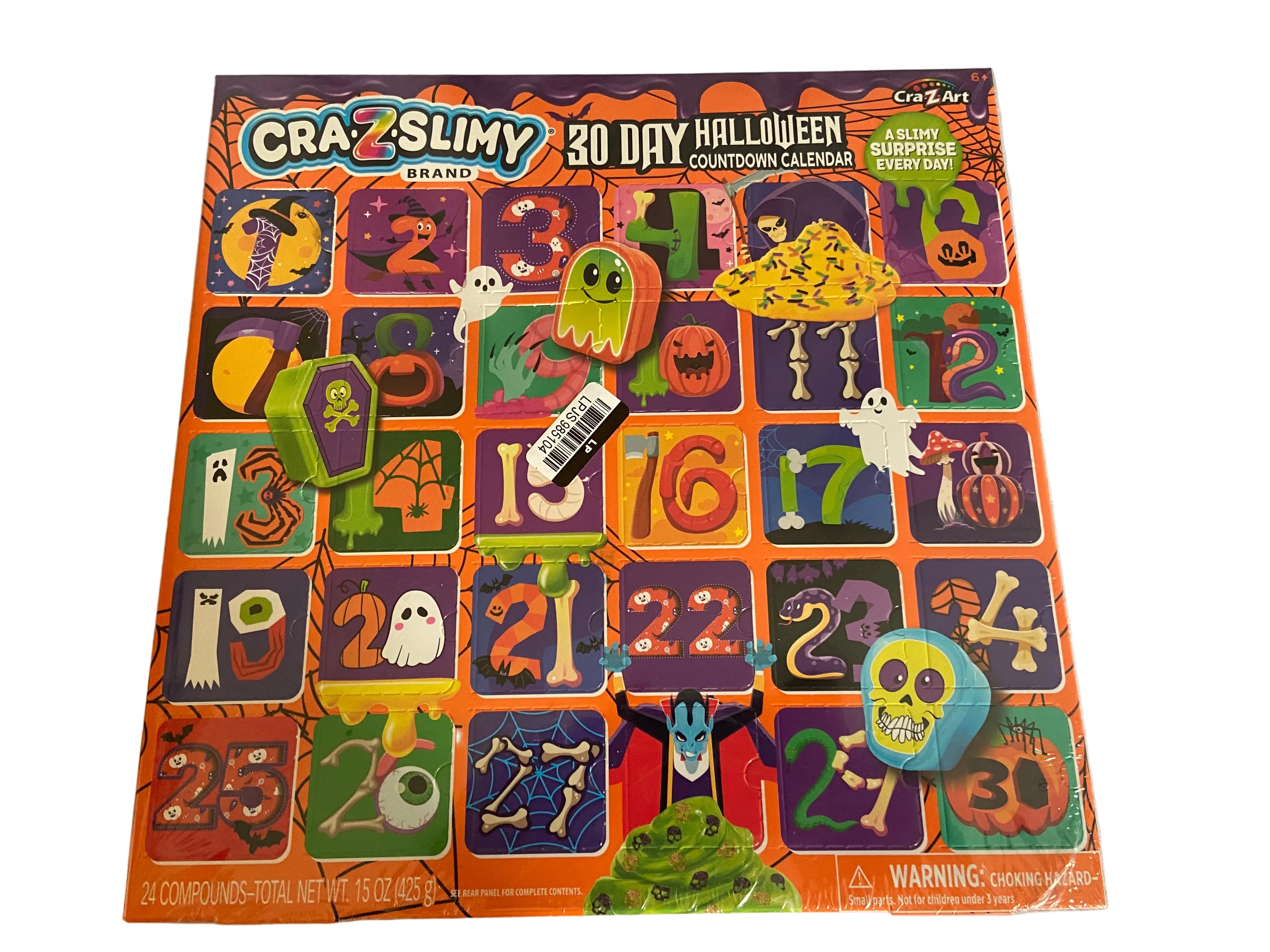 Cra-Z-Slimy 30 Days of Halloween Fun Calendar