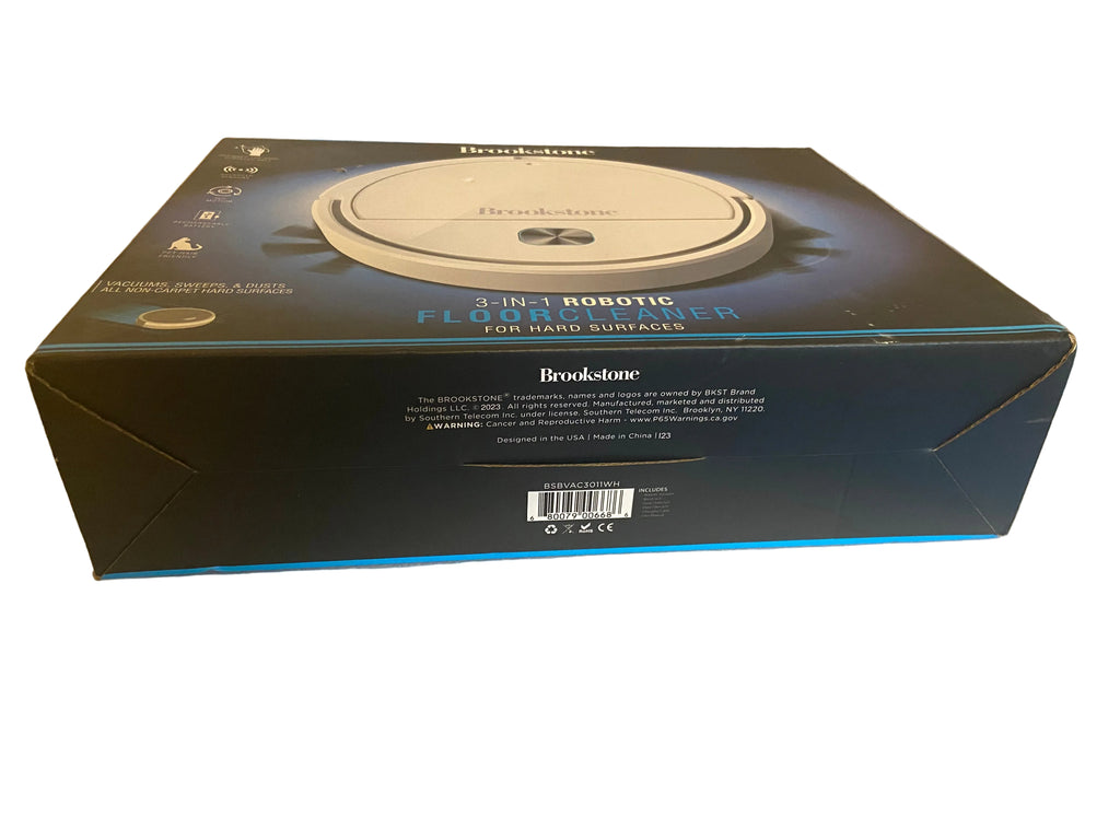 BROOKSTONE 3 IN 1 ROBOTIC FLOOR CLEANER