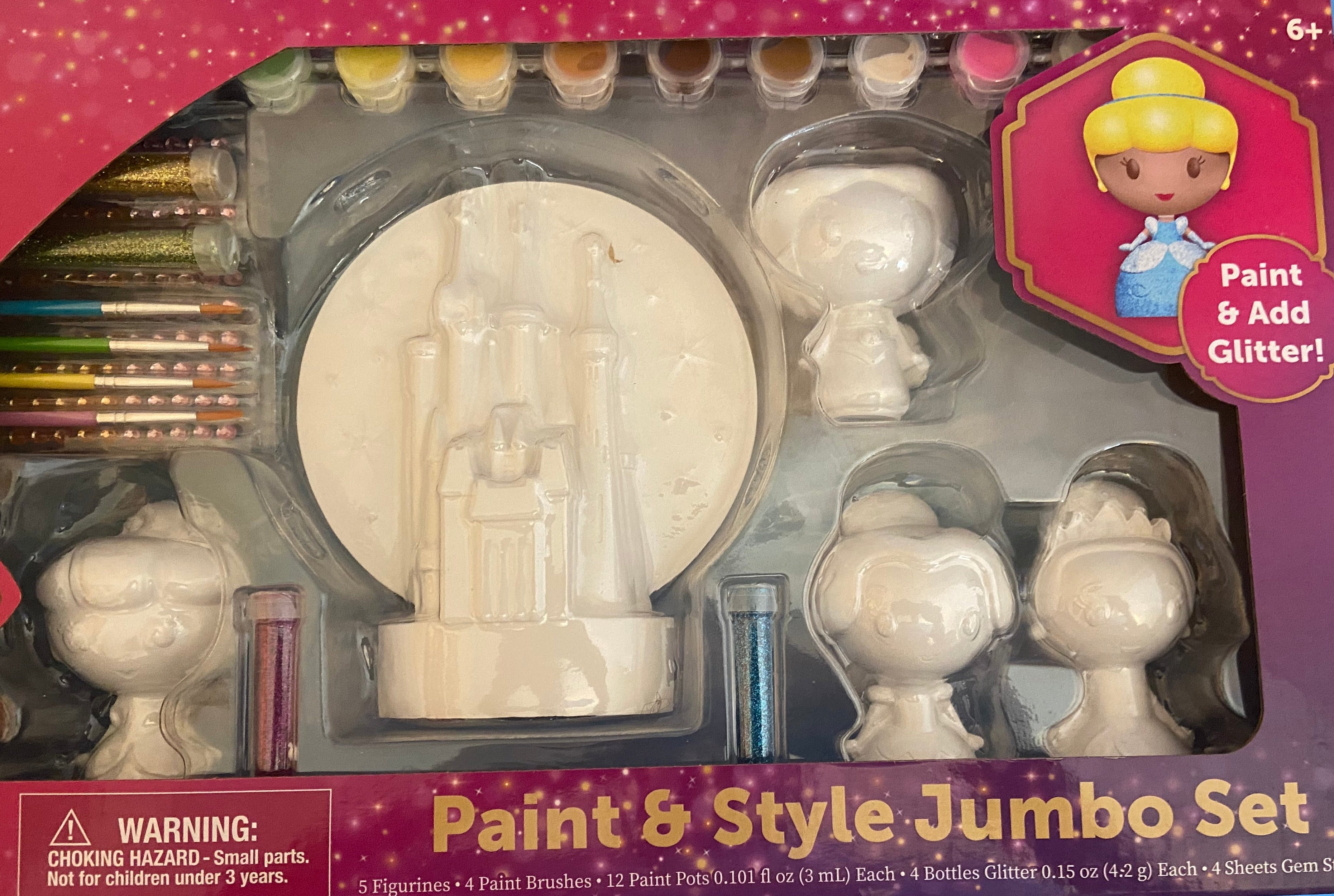Disney Princess Paint and Style Jumbo Set