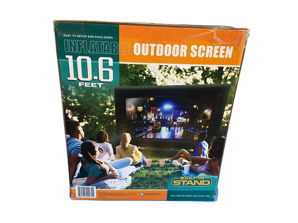 Big Fun Leisure, Inflatable 10.6' Outdoor Screen with Built-In Stand