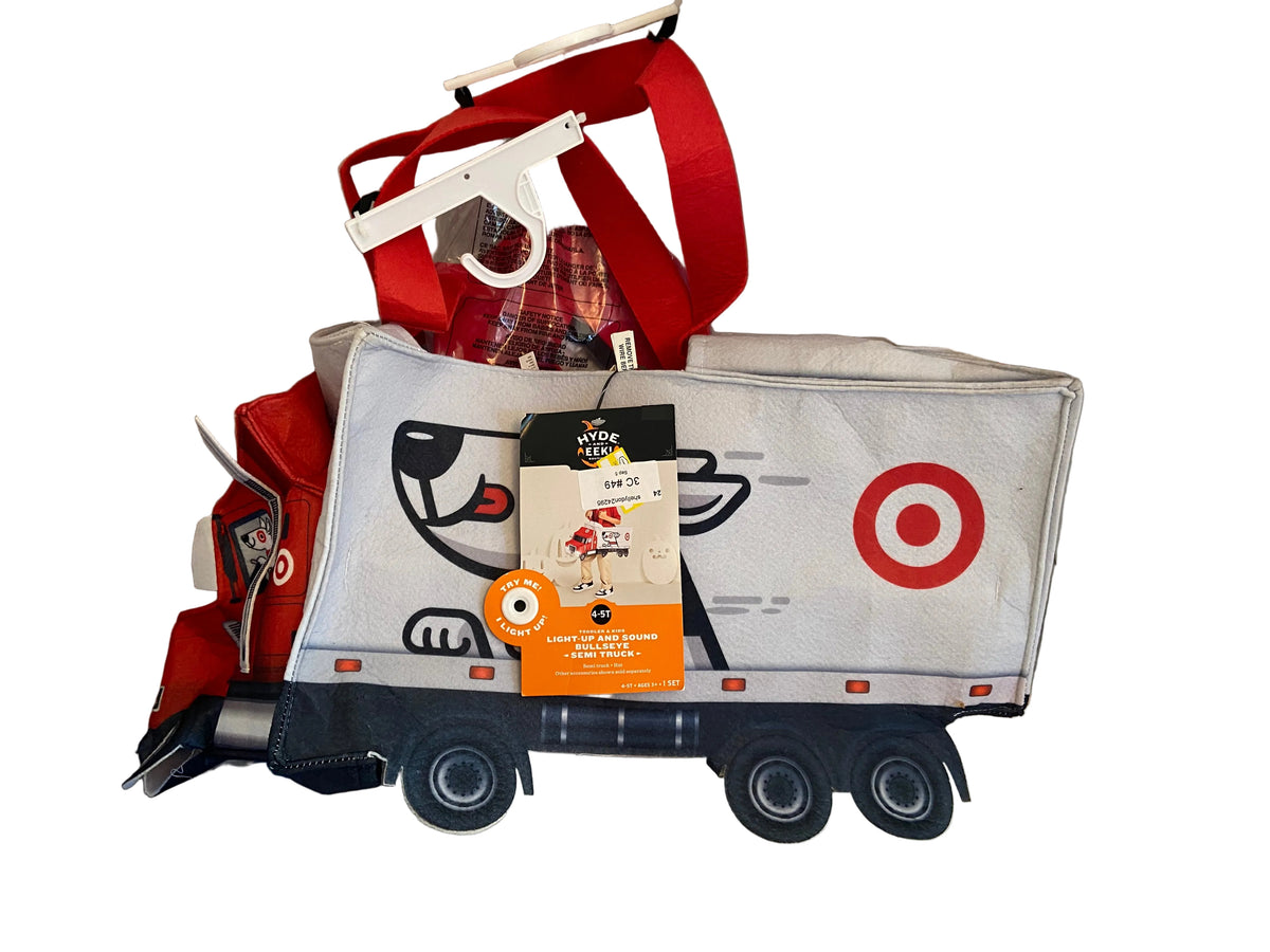 Light And Sound Bullseye Semi Truck Costume Vests  size (4-5T_)