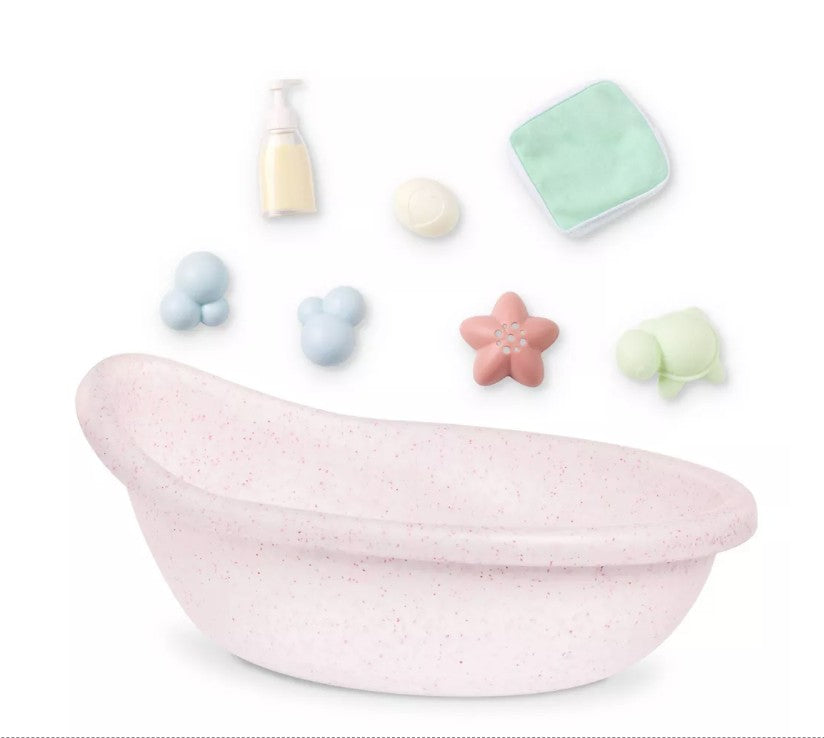 LullaBaby Doll Bathtub & Accessories Set for 14 inch Doll.