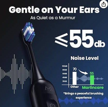 Electric Toothbrush, Marlincare Electric Toothbrush for Adults
