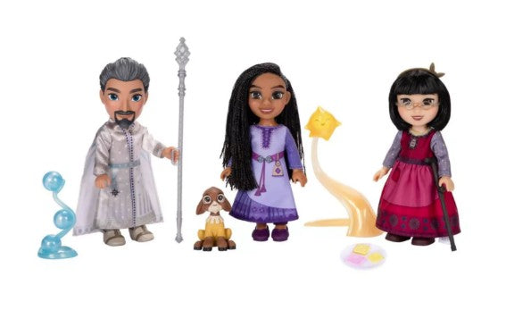 Disney Wish Asha, Dahlia & Magnifico Exclusive Petite Doll Gift Set