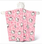 HELLO KITTY- Hooded Throw Blanket- 50 X 40 (pink)