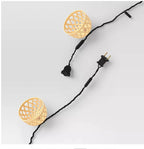 Room Essentials    Woven Shaded LED String Lights with Clear Bulbs (SET OF 2 )