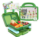 Lunch Box for Kids - Insulated Lunch Box with Art Inserts and Cooler Compartment