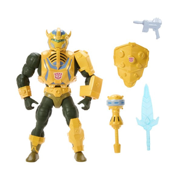 Masters of the Universe X Transformers Bumblebee Armor Man-At-Arms Action Figure