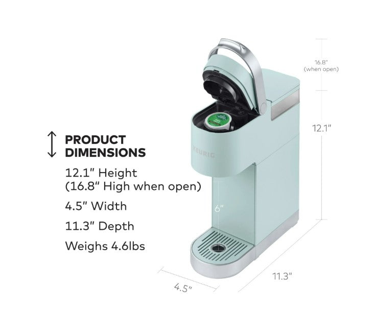 Keurig K-Mini Plus Single Serve K-Cup Pod Coffee Maker,  Misty Green