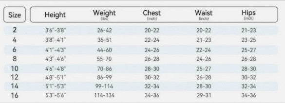 Vofiw Kids Wetsuit Full-Length Neoprene SIZE 12