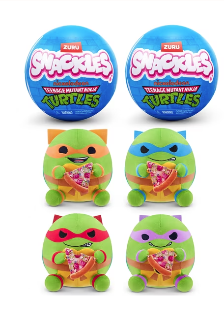 ZURU SNACKLES TMNT MYSTERY 5 INCH PLUSH