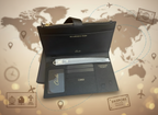 Cherloi Saffiano Leather Travel Wallet RFID Protected