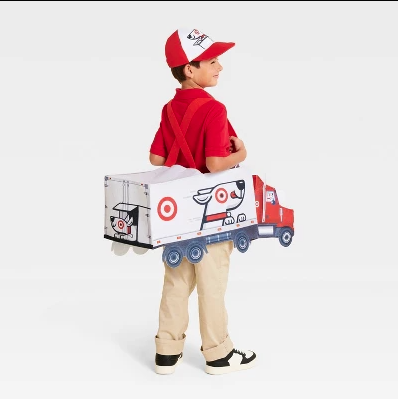 Light And Sound Bullseye Semi Truck Costume Vests  size (4-5T_)